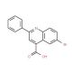6-Bromo-2-phenylquinoline-4-carboxylic acid (CAS 33007-99-7) - chemical structure image