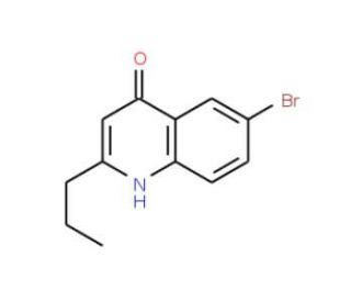 6-Bromo-2-propyl-4-quinolinol (CAS 658079-03-9) - chemical structure image