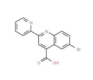 6-Bromo-2-pyridin-2-ylquinoline-4-carboxylic acid - chemical structure image