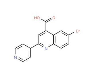6-Bromo-2-pyridin-4-ylquinoline-4-carboxylic acid (CAS 1016798-13-2) - chemical structure image