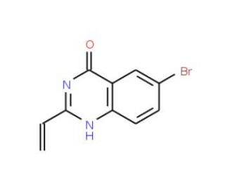 6-Bromo-2-vinyl-4-quinazolinol (CAS 883500-96-7) - chemical structure image