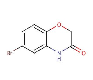 6-Bromo-2H-1,4-benzoxazin-3(4H)-one (CAS 24036-52-0) - chemical structure image