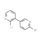 6-Bromo-2′-chloro-3,3′-bipyridine (CAS 942206-03-3) - chemical structure image