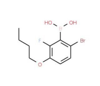 6-Bromo-3-butoxy-2-fluorophenylboronic acid (CAS 1072951-88-2) - chemical structure image