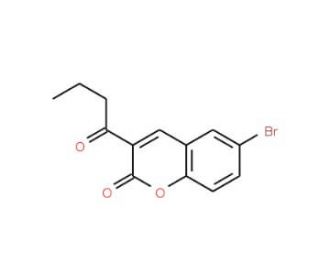 6-Bromo-3-butyrylcoumarin (CAS 2199-83-9) - chemical structure image