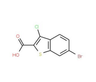 6-Bromo-3-chloro-1-benzothiophene-2-carboxylic acid (CAS 438613-29-7) - chemical structure image
