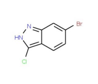 6-Bromo-3-chloro-1H-indazole (CAS 885271-78-3) - chemical structure image
