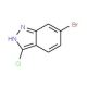 6-Bromo-3-chloro-1H-indazole (CAS 885271-78-3) - chemical structure image