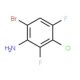 6-Bromo-3-chloro-2,4-difluoroaniline (CAS 201849-12-9) - chemical structure image