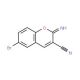 6-Bromo-3-cyano-2-iminocoumarin (CAS 860789-92-0) - chemical structure image