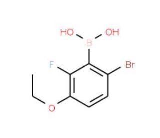 6-Bromo-3-ethoxy-2-fluorobenzeneboronic acid (CAS 871126-14-6) - chemical structure image