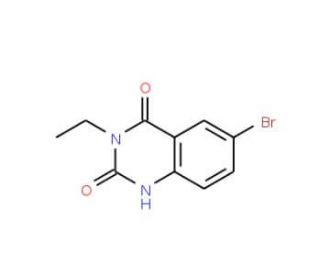 6-Bromo-3-ethyl-2,4(1H,3H)-quinazolinedione - chemical structure image