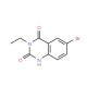 6-Bromo-3-ethyl-2,4(1H,3H)-quinazolinedione - chemical structure image