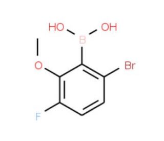 6-Bromo-3-fluoro-2-methoxybenzeneboronic acid - chemical structure image
