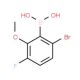 6-Bromo-3-fluoro-2-methoxybenzeneboronic acid - chemical structure image