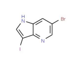 6-Bromo-3-iodo-1H-pyrrolo[3,2-b]pyridine (CAS 956485-60-2) - chemical structure image