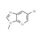 6-Bromo-3-methyl-3H-imidazo[4,5-b]pyridine (CAS 37805-78-0) - chemical structure image