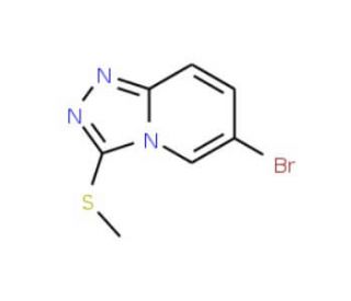 6-Bromo-3-(methylthio)-[1,2,4]triazolo[4,3-a]pyridine (CAS 941294-56-0) - chemical structure image