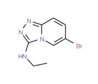 6-Bromo-3-(N-ethylamino)-[1,2,4]triazolo[4,3-a]pyridine (CAS 951884-90-5) - chemical structure image