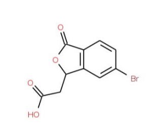 (6-Bromo-3-oxo-1,3-dihydro-isobenzofuran-1-yl)-acetic acid - chemical structure image