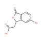 (6-Bromo-3-oxo-1,3-dihydro-isobenzofuran-1-yl)-acetic acid - chemical structure image