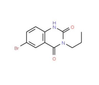 6-Bromo-3-propyl-2,4(1H,3H)-quinazolinedione - chemical structure image