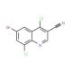 6-Bromo-4,8-dichloro-quinoline-3-carbonitrile (CAS 886362-77-2) - chemical structure image