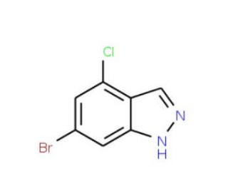 6-Bromo-4-chloro-1H-indazole (CAS 885518-99-0) - chemical structure image