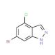 6-Bromo-4-chloro-1H-indazole (CAS 885518-99-0) - chemical structure image