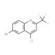 6-Bromo-4-chloro-2-(trifluoromethyl)quinoline (CAS 1701-28-6) - chemical structure image