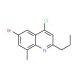 6-Bromo-4-chloro-8-methyl-2-propylquinoline (CAS 1153003-00-9) - chemical structure image