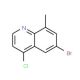 6-Bromo-4-chloro-8-methylquinoline (CAS 1086062-90-9) - chemical structure image
