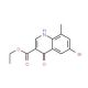 6-Bromo-4-hydroxy-8-methylquinoline-3-carboxylic acid ethyl ester (CAS 67643-31-6) - chemical structure image