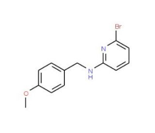 6-Bromo-(4-methoxybenzylamino)pyridine (CAS 312263-22-2) - chemical structure image
