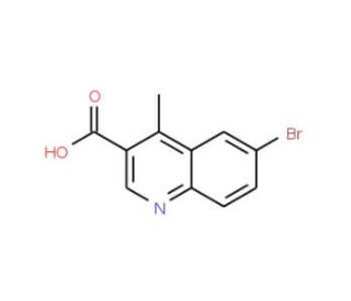 6-Bromo-4-Methylquinoline-3-carboxylic acid (CAS 1095010-36-8) - chemical structure image