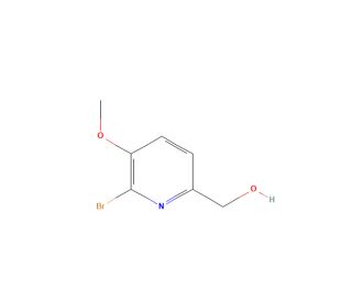 (6-Bromo-5-methoxy-2-pyridinyl)methanol (CAS 905562-91-6) - chemical structure image