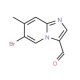6-Bromo-7-methylimidazo[1,2-a]pyridine-3-carbaldehyde (CAS 1072944-75-2) - chemical structure image