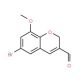 6-Bromo-8-methoxy-3-formyl-2H-chromene (CAS 885271-15-8) - chemical structure image