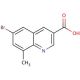 6-Bromo-8-methylquinoline-3-carboxylic acid (CAS 1189107-62-7) - chemical structure image