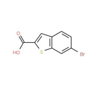 6-Bromobenzo[b]thiophene-2-carboxylic acid (CAS 19075-58-2) - chemical structure image