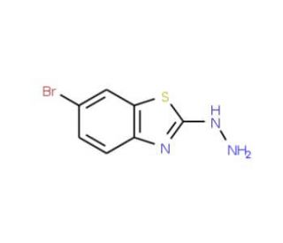 (6-Bromobenzothiazol-2-yl)hydrazine (CAS 37390-63-9) - chemical structure image