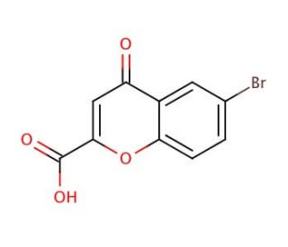 6-Bromochromone-2-carboxylic acid (CAS 51484-06-1) - chemical structure image