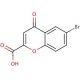 6-Bromochromone-2-carboxylic acid (CAS 51484-06-1) - chemical structure image