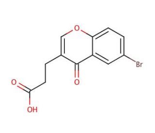 6-Bromochromone-3-propionic acid (CAS 870703-98-3) - chemical structure image