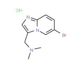 (6-Bromoimidazo[1,2-a]pyridin-3-yl)-N,N-dimethylmethanamine hydrochloride - chemical structure image