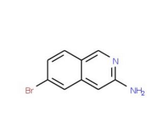 6-Bromoisoquinolin-3-amine (CAS 891785-28-7) - chemical structure image