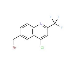 6-(Bromomethyl)-4-chloro-2-(trifluoromethyl)quinoline (CAS 123637-51-4) - chemical structure image