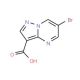 6-Bromopyrazolo[1,5-a]pyrimidine-3-carboxylic acid (CAS 912773-22-9) - chemical structure image