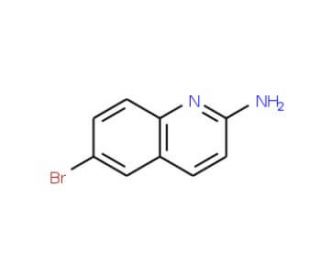(6-Bromoquinolin-2-yl)amine (CAS 791626-58-9) - chemical structure image