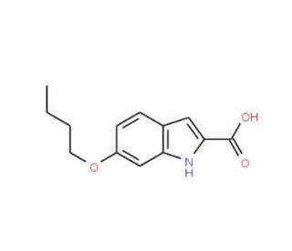 6-butoxy-1H-indole-2-carboxylic acid - chemical structure image